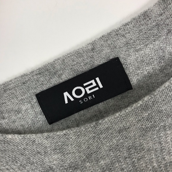 SORI Brand 3D Printed Knit Sweater Gray M/L B3 - Picture 4 of 6